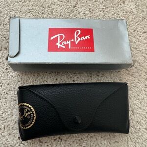 Ray-Ban Black Sunglasses with case! Perfect condition.